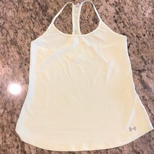 Neon yellow Under Armour tank